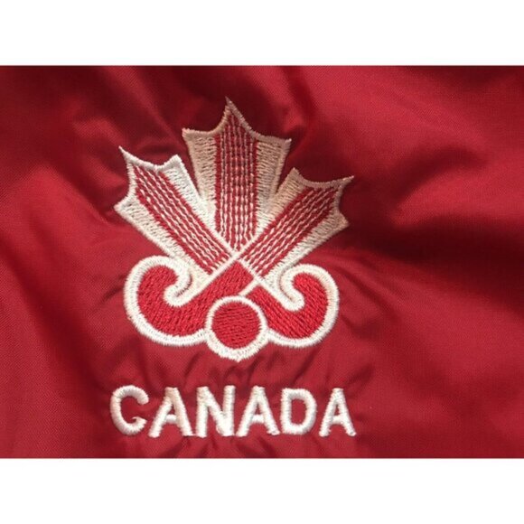 Canada Field Hockey Hooded Windbreaker Zip Up Jacket XL red adidas AKPRO Canada - Picture 2 of 11
